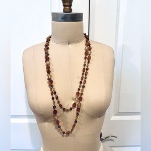 Vintage 2 layer beaded necklace